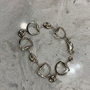 Silver Horsebit Bracelet